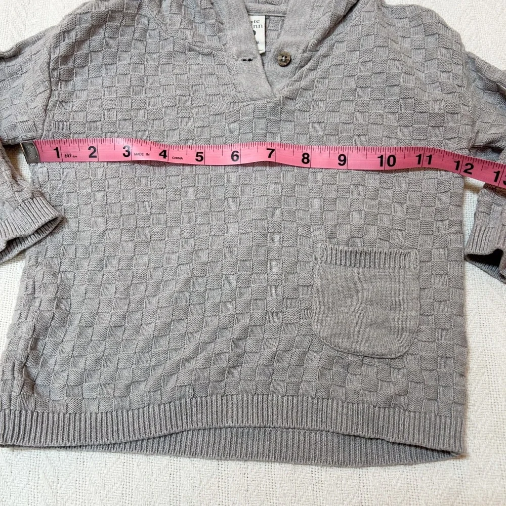 KATE QUINN bundle - navy zip up (6-12m), gray sweater (12-18m), onesie (12-18m)